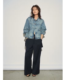 【Htage】サイドデザインタックパンツ