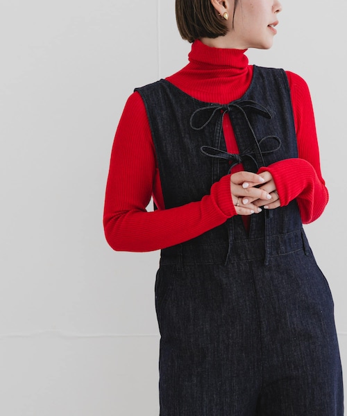 URBAN RESEARCH ROSSO（アーバンリサーチロッソ）の「F by ROSSO　ウォッシャブルシアーリブタートルニット（ニット/セーター・レディース・L/GRAY/RED/BLACK/BROWN・Free）」の2枚目の写真