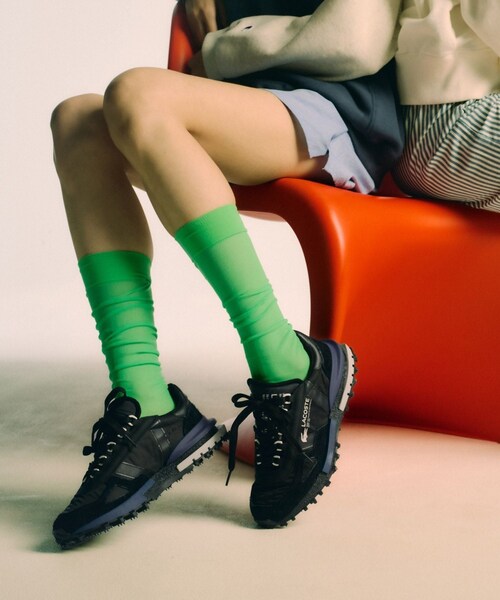 ADAM ET ROPE'(アダムエロペ)の「【LACOSTE(ラコステ)】ELITE ACTIVE(スニーカー・レディース・ブラック・23/23.5/24/24.5/25.5)」の9枚目の写真