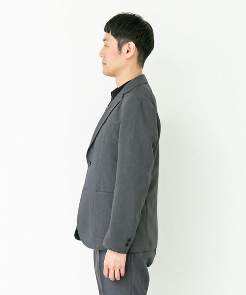 URBAN RESEARCH DOORS(アーバンリサーチドアーズ)の「LIFE STYLE TAILOR リネンライク千鳥柄コンフォータブルジャケット(テーラードジャケット・メンズ・GRAY/BROWN・S/M/L/XL)」の15枚目の写真