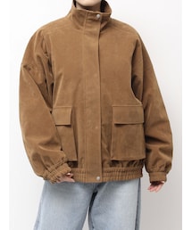 フェイクスウェードブルゾン