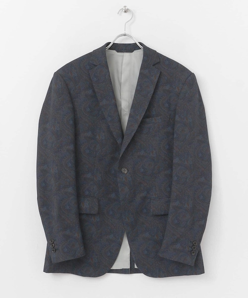 URBAN RESEARCH(アーバンリサーチ)の「MEHRABIAN55 by URBAN RESEARCH ペーズリーパターンノッチドジャケット(テーラードジャケット・メンズ・OFF/BEIGE/NAVY・44/46/48)」の1枚目の写真