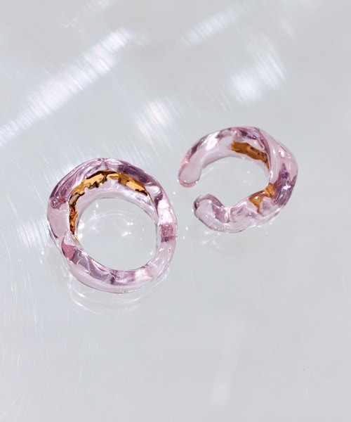 ROPE'（ロペ）の「【LUCE MACCHIA（ルーチェマッキア）】 別注 Glass Ring（リング・レディース・ピンク/その他・11/13）」の6枚目の写真