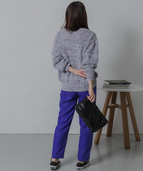 URBAN RESEARCH Sonny Label（アーバンリサーチサニーレーベル）の「TRカラーストレートパンツ（その他パンツ・レディース・ブルー/ブラック/ピンク・36/38）」の21枚目の写真