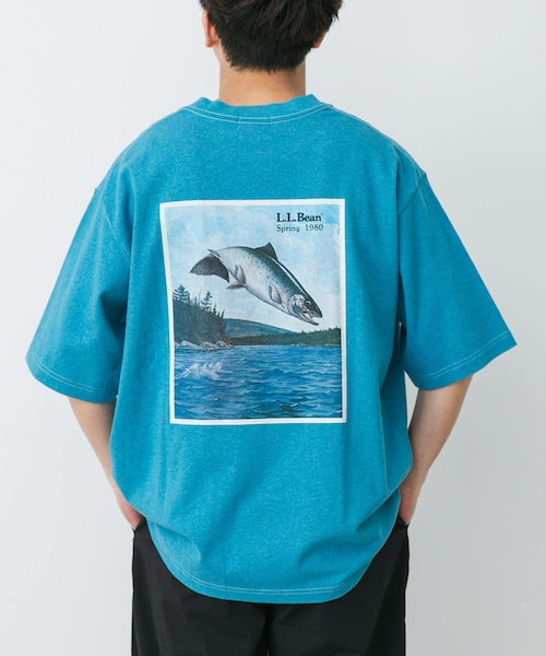 URBAN RESEARCH DOORS(アーバンリサーチドアーズ)の「L.L.Bean JAPAN EDITION 1980 SS CATALOG TROUT T-SHIRTS(Tシャツ/カットソー・メンズ・ECRU/BIRCH/NAVY/TOP VIOLET/TOP TEAL・M/L/XL)」の3枚目の写真