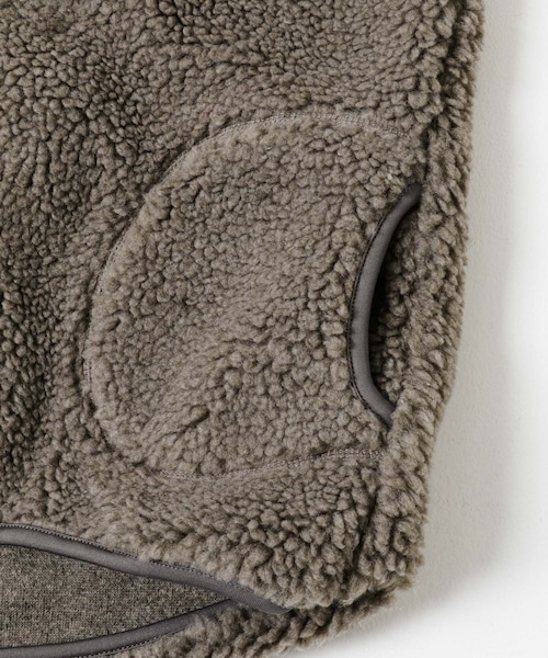 URBAN RESEARCH DOORS（アーバンリサーチドアーズ）の「GYMPHLEX　BOA HOODED VEST（ベスト・レディース・OYSTER/TAUPE/DK.GREY/NAVY/DK.BEIGE・14）」の14枚目の写真