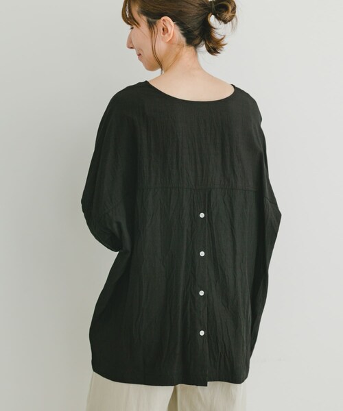 ITEMS URBANRESEARCH（アイテムズ アーバンリサーチ）の「ポケットTブラウス（シャツ/ブラウス・レディース・BLK/GREGE/MNT・FREE）」の6枚目の写真