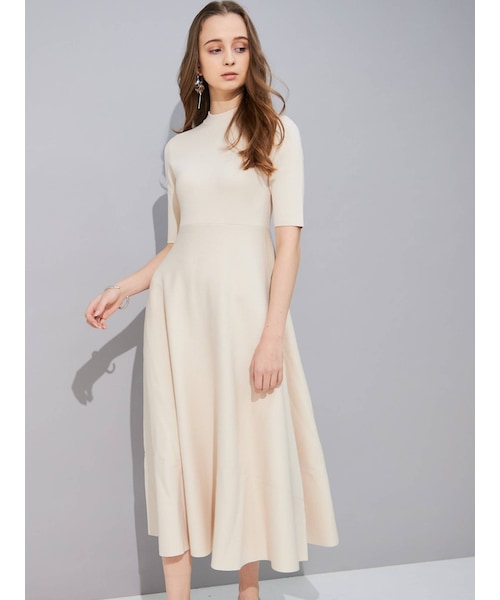 MERCURYDUO（マーキュリーデュオ）の「ハイツイストスタンドカラーニットワンピース（ワンピース・レディース・ラベンダー/ブラック/アイボリー・S/M）」の16枚目の写真