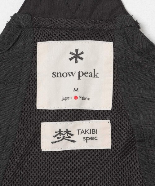 URBAN RESEARCH DOORS(アーバンリサーチドアーズ)の「Snow Peak Apparel TAKIBI RIP FIELD VEST(ベスト・メンズ・BLACK/OLIVE・M)」の12枚目の写真