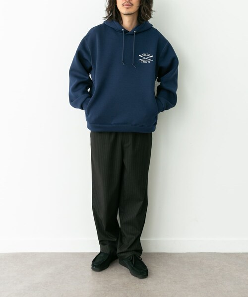 URBAN RESEARCH Sonny Label（アーバンリサーチサニーレーベル）の「カレッジプリントダンボールパーカー（パーカー・メンズ・アイスグレー/チャコール/ネイビー・M/L）」の10枚目の写真