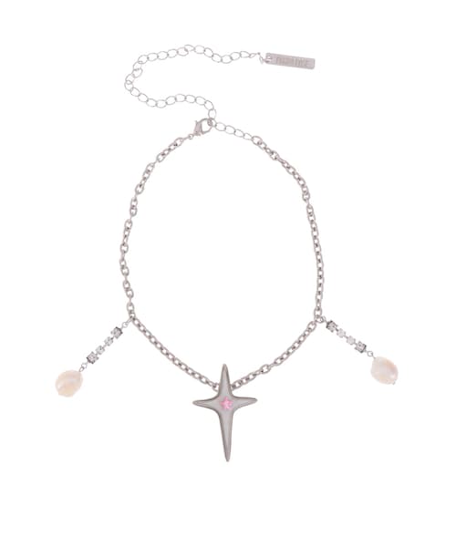 PAMEO POSE（パメオポーズ）の「Kirakira Choker（ネックレス・レディース・ホワイト/スカイブルー/パープル・F）」の2枚目の写真