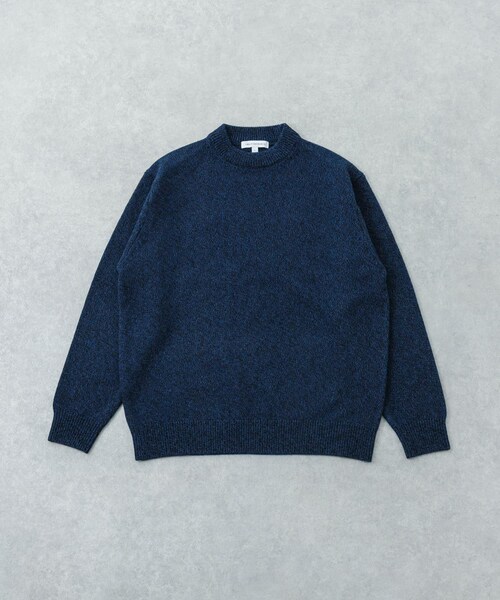 URBAN RESEARCH（アーバンリサーチ）の「MIX MOULINE CREW-NECK KNIT（ニット/セーター・メンズ・BEIGE/GRAY/BLUE/GREEN・M/L）」の4枚目の写真