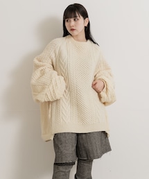THE GOODLAND MARKET | 77circa　make wide fisherman sweater(ニット/セーター)