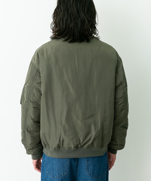 URBAN RESEARCH Sonny Label（アーバンリサーチサニーレーベル）の「FELLEX中綿MA-1ブルゾン（MA-1・メンズ・ブラック/カーキ・M/L/XL）」の21枚目の写真