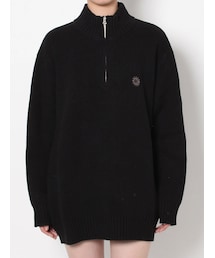 EVRIS | SUNNYハーフジップニットトップス(ニット/セーター)