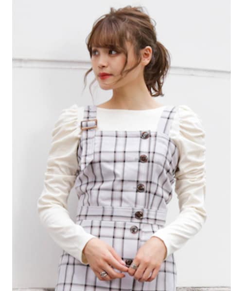 dazzlin（ダズリン）の「チェックビスチェ（その他トップス・レディース・グレー/ベージュ・M/S）」の13枚目の写真