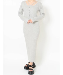 EVRIS | アンサンブルロングニットワンピース(ワンピース)