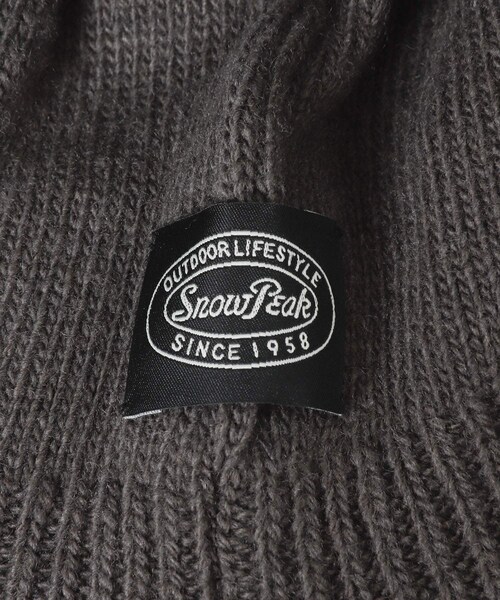 URBAN RESEARCH DOORS（アーバンリサーチドアーズ）の「Snow Peak Apparel　Knit Flight Cap（ニットキャップ/ビーニー・レディース・GREY/BLACK/IVORY・One）」の16枚目の写真