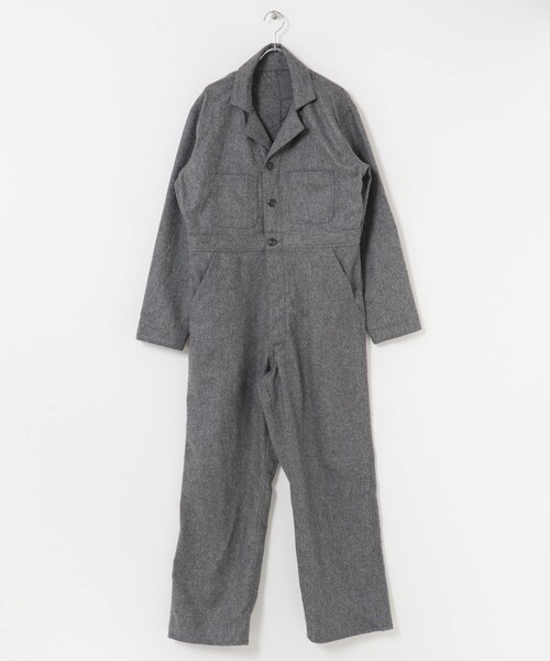 かぐれ(カグレ)の「MASTER&CO FLANNEL ALL IN ONE(つなぎ/オールインワン・レディース・GREY/DK GREY・S)」の15枚目の写真