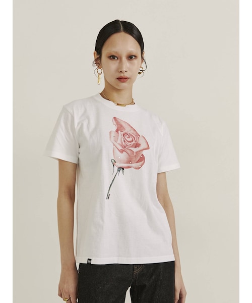PAMEO POSE（パメオポーズ）の「Morning Rose Tshirts（Tシャツ/カットソー・レディース・ホワイト/ブラック/ミントグリーン・S/M）」の14枚目の写真
