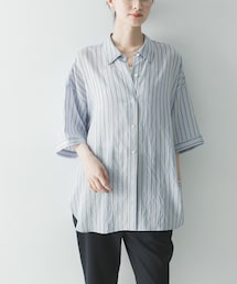 URBAN RESEARCH | ハーフスリーブストライプシャツ(シャツ/ブラウス)