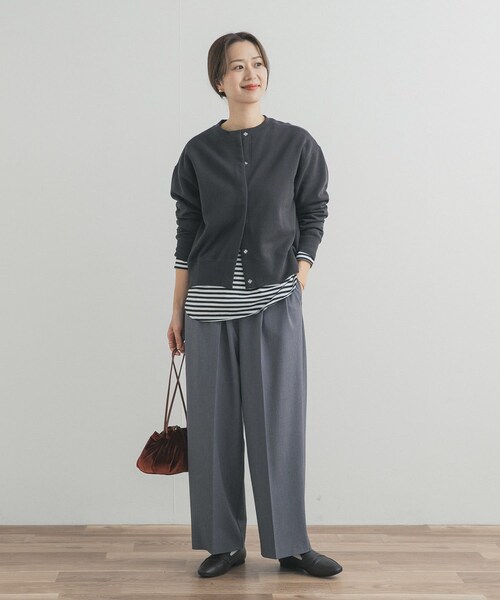 URBAN RESEARCH DOORS（アーバンリサーチドアーズ）の「裏起毛スウェットカーディガン（カーディガン/ボレロ・レディース・OATMEAL/GRAY/CHARCOAL・Free）」の14枚目の写真