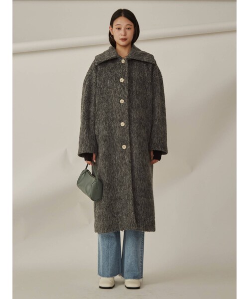 【VEQUM】OVER COLLAR COAT ロングコート EMODA（エモダ）の「【VEQUM】OVER COLLAR COAT（その他アウター