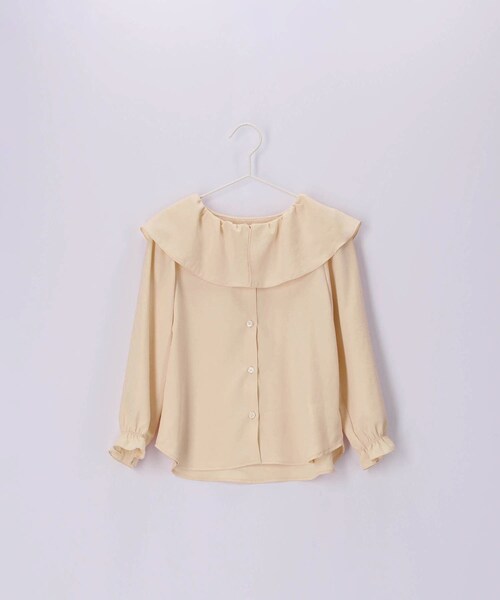 ROPE' PICNIC（ロペピクニック）の「【KIDS】フレアカラーブラウス（シャツ/ブラウス・キッズ・ブラック/クリーム・120/130/140/150）」の14枚目の写真