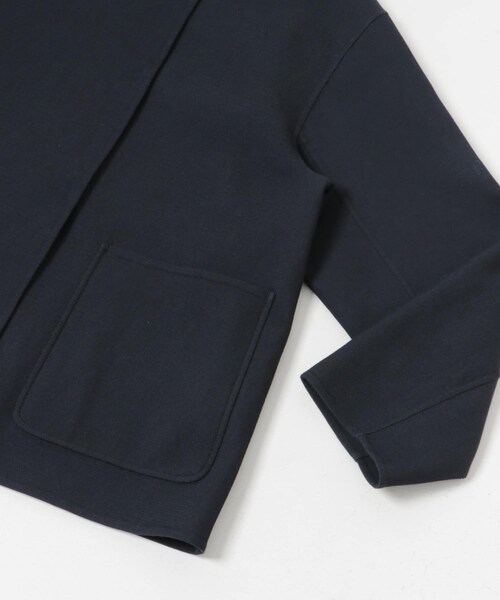URBAN RESEARCH（アーバンリサーチ）の「ツイルノーカラーリバーコート（ノーカラージャケット・レディース・NAVY・FREE）」の11枚目の写真