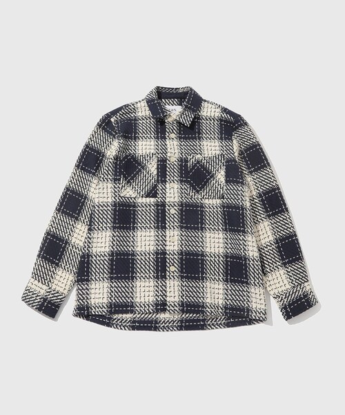 ADAM ET ROPE'（アダムエロペ）の「【WAX LONDON/ワックスロンドン】WHITING OVERSHIRT | MARINE BEATNIK V3（シャツ/ブラウス・メンズ・ネイビー・L/XL）」の2枚目の写真