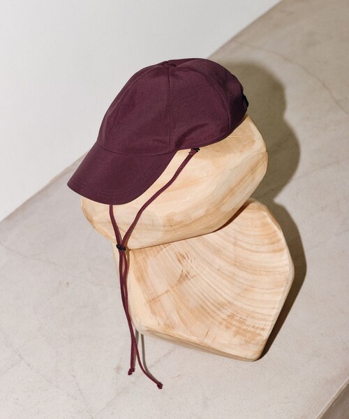 ADAM ET ROPE'(アダムエロペ)の「【La Maison de Lyllis for ADAM ET ROPE'】別注UV MOUNTAIN CAP(キャップ・レディース・ブラック/チャコール/ワイン系・F)」の11枚目の写真