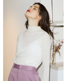 jouetie | しぼしぼシースルーメロートップス(Tシャツ/カットソー)