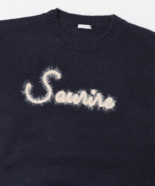 ITEMS URBANRESEARCH（アイテムズ アーバンリサーチ）の「クルーネックロゴニットプルオーバー（ニット/セーター・レディース・L.GRY/NVY/YEL・Free）」の12枚目の写真