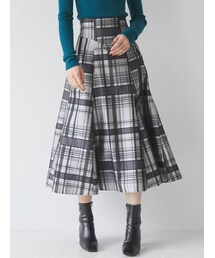 LAGUNAMOON | チェックジャガードフレアースカート(スカート)