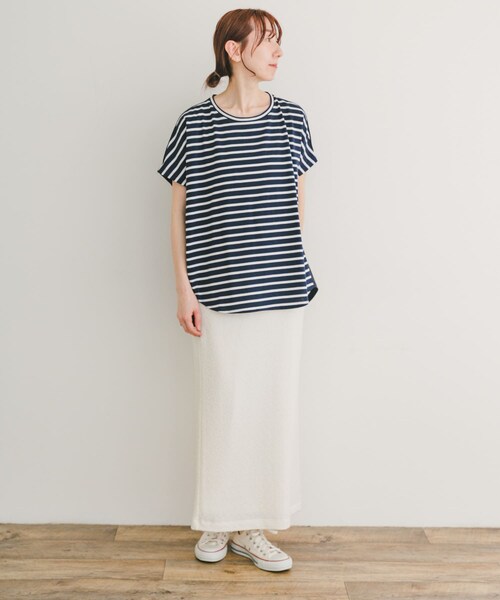 ITEMS URBANRESEARCH(アイテムズ アーバンリサーチ)の「ジャガードタイトロングスカート(スカート・レディース・BRN/OFF/LVD・FREE)」の9枚目の写真