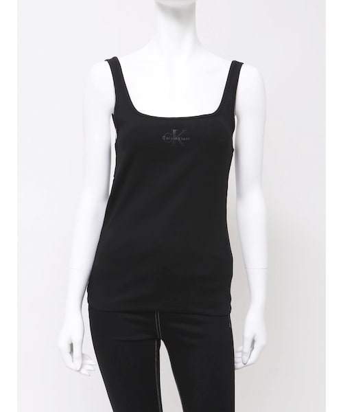 GYDA（ジェイダ）の「Calvin Klein MONOLOGO SCOOP NK（タンクトップ・レディース・オフホワイト/ブラック・S/F）」の13枚目の写真