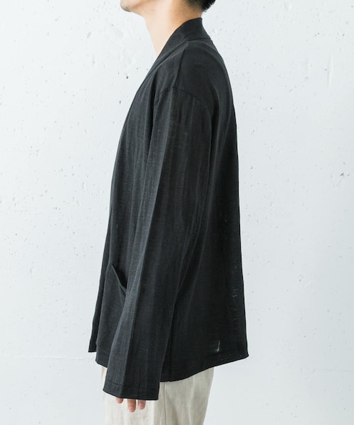 URBAN RESEARCH（アーバンリサーチ）の「MARKAWARE　JAPANESE CARDIGAN（カーディガン/ボレロ・メンズ・BLACK・1/2）」の6枚目の写真