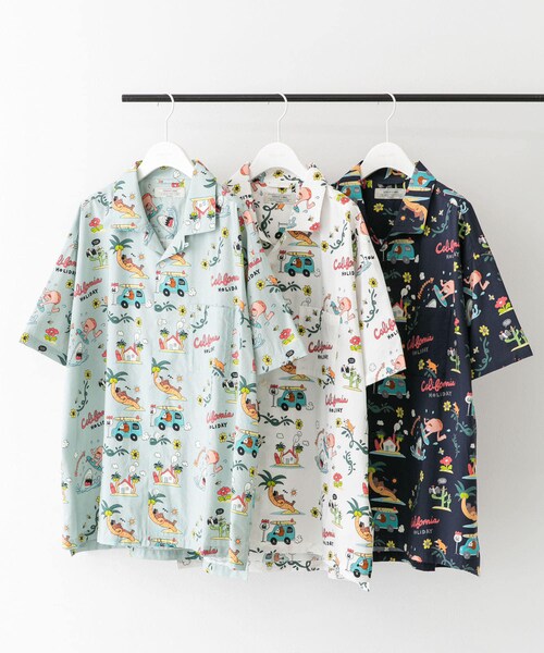 URBAN RESEARCH Sonny Label（アーバンリサーチサニーレーベル）の「アロハシャツ by Monkey Studio（シャツ/ブラウス・メンズ・グリーン/オフ/ネイビー・M/L）」の10枚目の写真