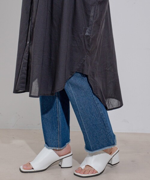 Jayro（ジャイロ）の「インド綿ボイルエリシャーリングワンピース（ワンピース・レディース・ブラック/ブルー/ピンク・M）」の22枚目の写真