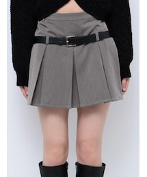 EMODA | レイヤーベルトプリーツスカート(スカート)