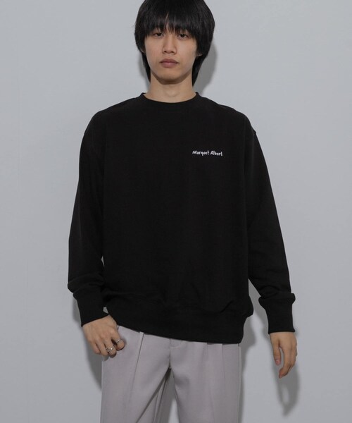 SENSE OF PLACE by URBAN RESEARCH（センスオブプレイスバイアーバンリサーチ）の「『別注』Albert Marquet ロゴスウェット（スウェット・メンズ・GRAY/BLACK/GREEN・M/L）」の16枚目の写真