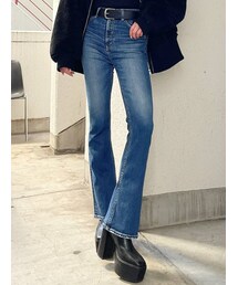 GYDA | H/W spread フレアデニムパンツ(デニムパンツ)