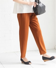 nissen | 大きいサイズテーパードパンツ■大人の落ち感シリーズ■(パンツ)