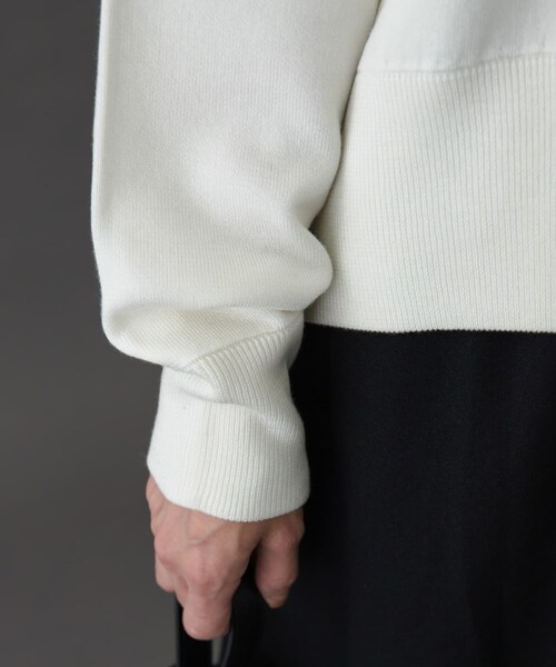 URBAN RESEARCH DOORS(アーバンリサーチドアーズ)の「FORK&SPOON ダブルフェイスクルーネックニット(ニット/セーター・レディース・OFF/TOP GRAY/BLUE・1)」の10枚目の写真