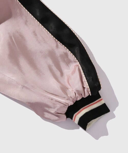 ADAM ET ROPE'（アダムエロペ）の「【DAIRIKU/ダイリク】Tiger&Hawk Big Sleeve Ska Jumper（スタジャン・メンズ・ネイビー/ピンク・L/M/S）」の10枚目の写真