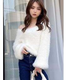 RESEXXY | シャギーニットカーディガン(カーディガン/ボレロ)