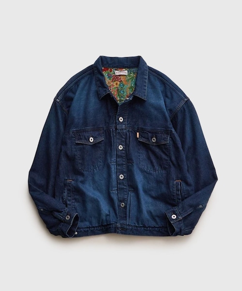 ADAM ET ROPE'(アダムエロペ)の「【NICENESS/ナイスネス】STERLING(デニムジャケット・メンズ・ブラック/ブルー系・L/M)」の4枚目の写真