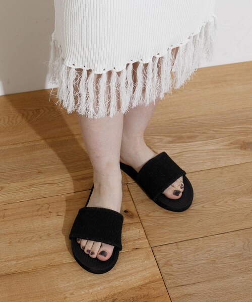 THE GOODLAND MARKET（ザグッドランドマーケット）の「indosole　Pable SLIDE 2（サンダル・レディース・Sea Salt/Black/Indigo・4/6/8）」の16枚目の写真