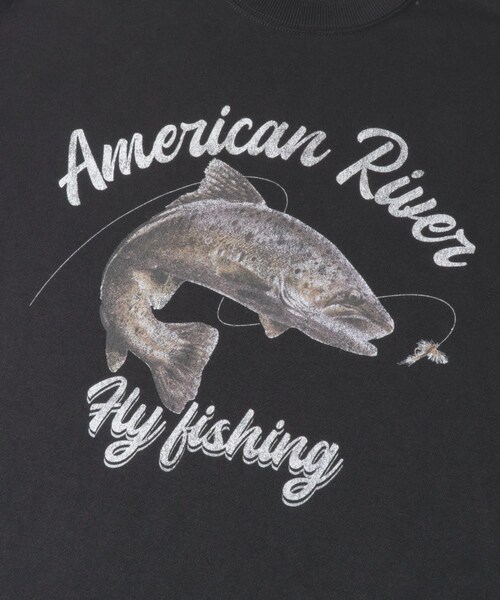ITEMS URBANRESEARCH（アイテムズ アーバンリサーチ）の「クルーネックスエット fishing（スウェット・メンズ・OML/GRY/BLK・M/L）」の10枚目の写真