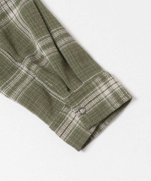 ITEMS URBANRESEARCH(アイテムズ アーバンリサーチ)の「ツイードチェックリングドットボタンシャツ(シャツ/ブラウス・メンズ・BLACK/OLIVE/RED・M/L)」の12枚目の写真